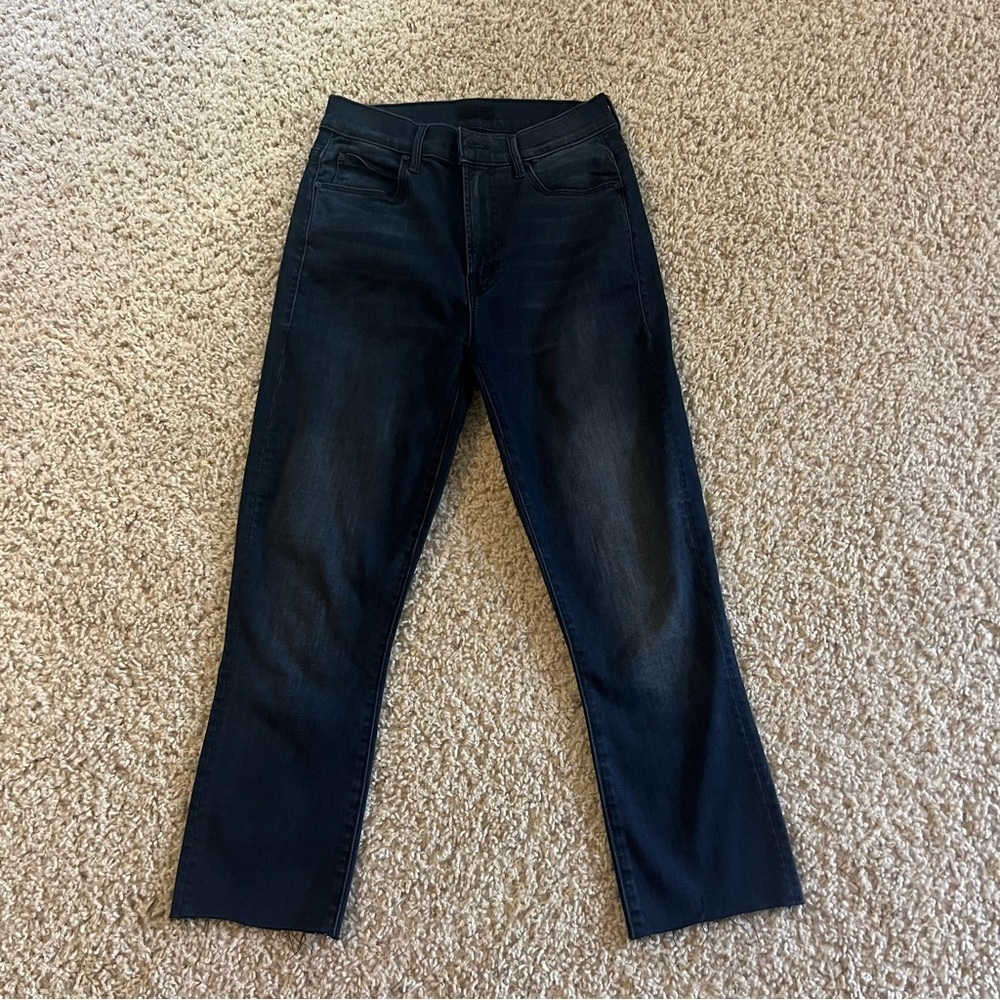 Mother stunner zip ankle step fray